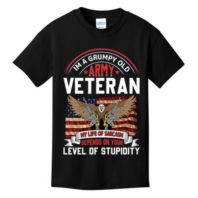 Army Veteran T Kids T-Shirt