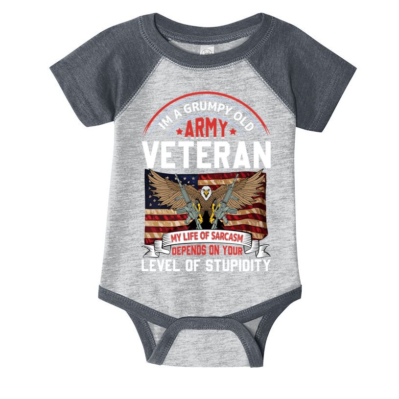 Army Veteran T Infant Baby Jersey Bodysuit