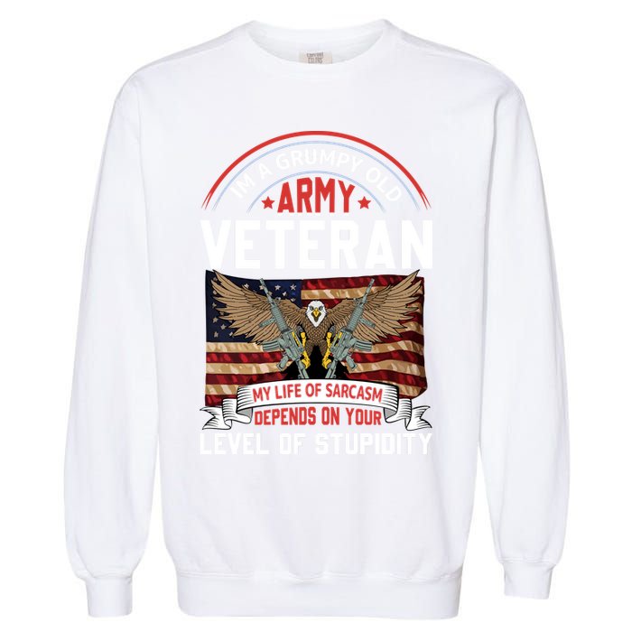 Army Veteran T Garment-Dyed Sweatshirt