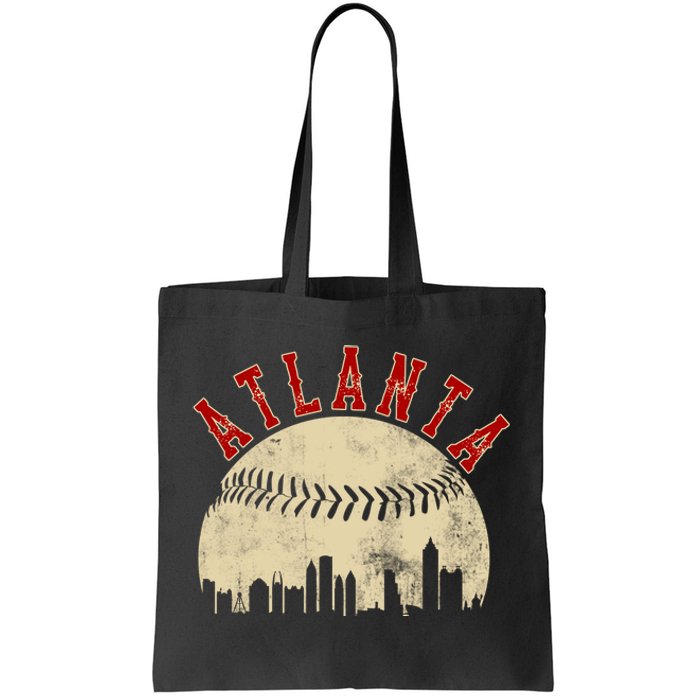 Atlanta Vintage Torn Old Classic Baseball Team Tote Bag