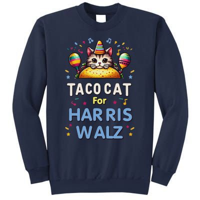 America Vote Taco Cat Dudes For Kamala Harris Vote Nov 2024 Sweatshirt