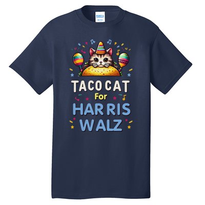 America Vote Taco Cat Dudes For Kamala Harris Vote Nov 2024 Tall T-Shirt