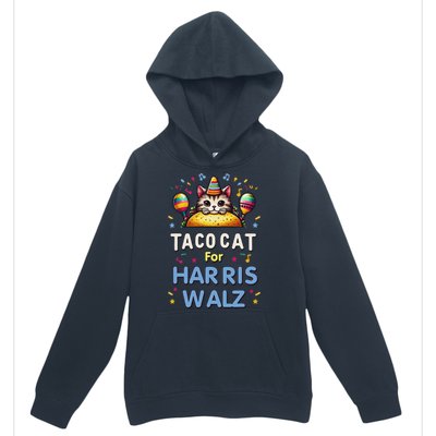 America Vote Taco Cat Dudes For Kamala Harris Vote Nov 2024 Urban Pullover Hoodie