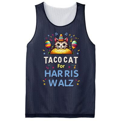 America Vote Taco Cat Dudes For Kamala Harris Vote Nov 2024 Mesh Reversible Basketball Jersey Tank