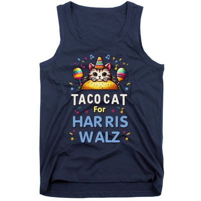 America Vote Taco Cat Dudes For Kamala Harris Vote Nov 2024 Tank Top