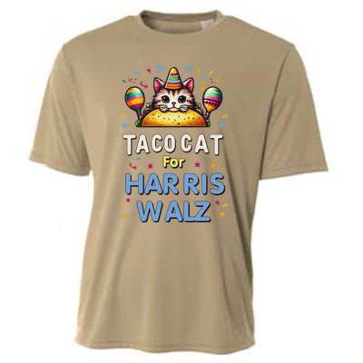 America Vote Taco Cat Dudes For Kamala Harris Vote Nov 2024 Cooling Performance Crew T-Shirt