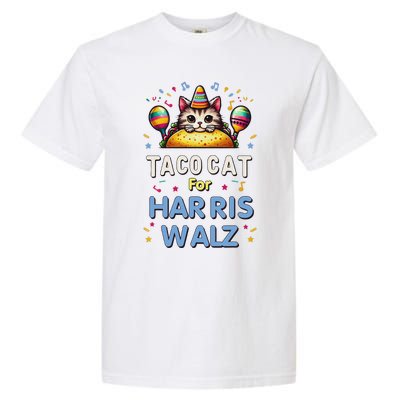 America Vote Taco Cat Dudes For Kamala Harris Vote Nov 2024 Garment-Dyed Heavyweight T-Shirt