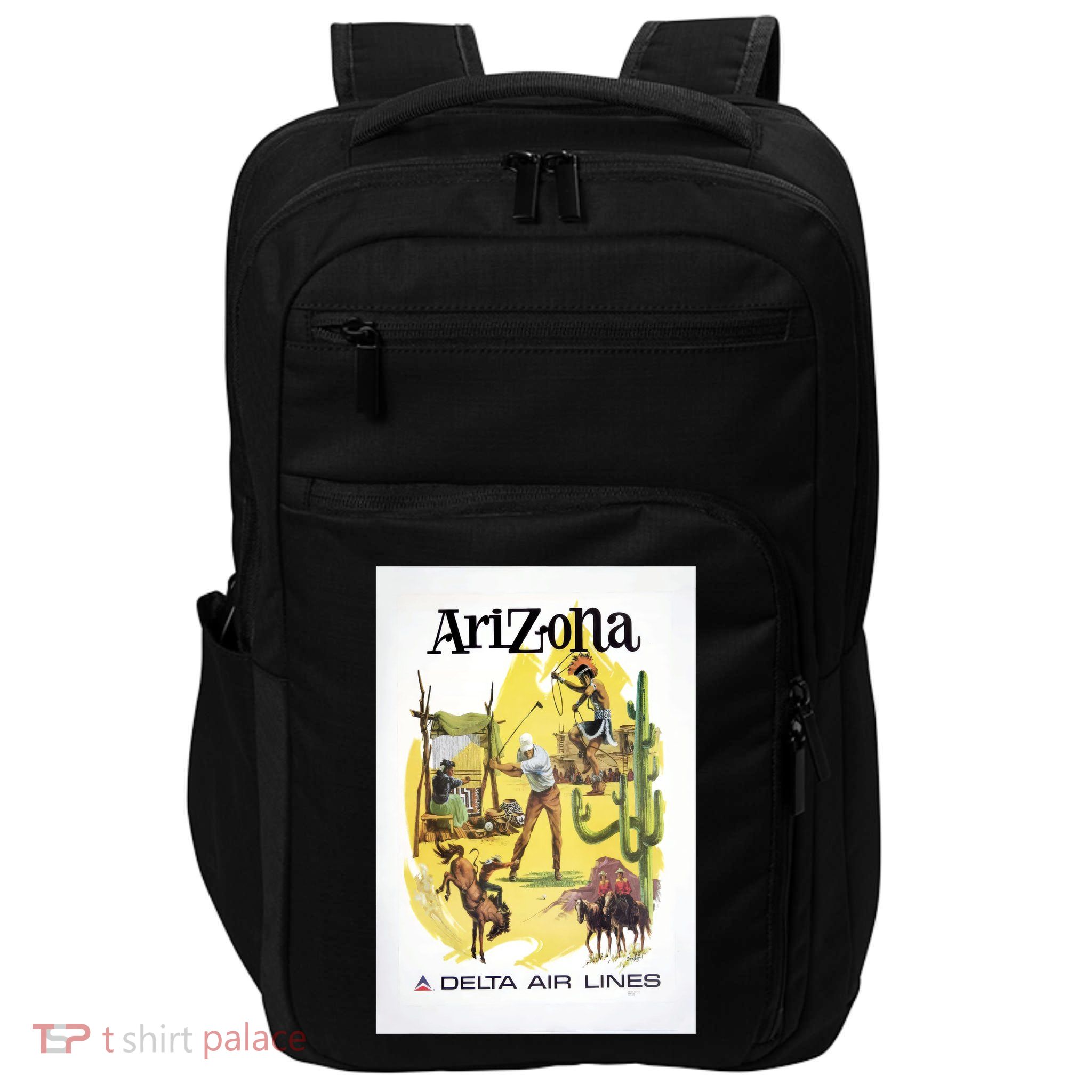 Arizona Vintage Travel Poster Impact Tech Backpack