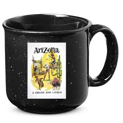 Arizona Vintage Travel Poster 15oz Campfire Ceramic Mug
