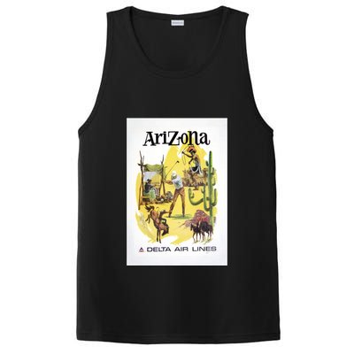 Arizona Vintage Travel Poster PosiCharge Competitor Tank