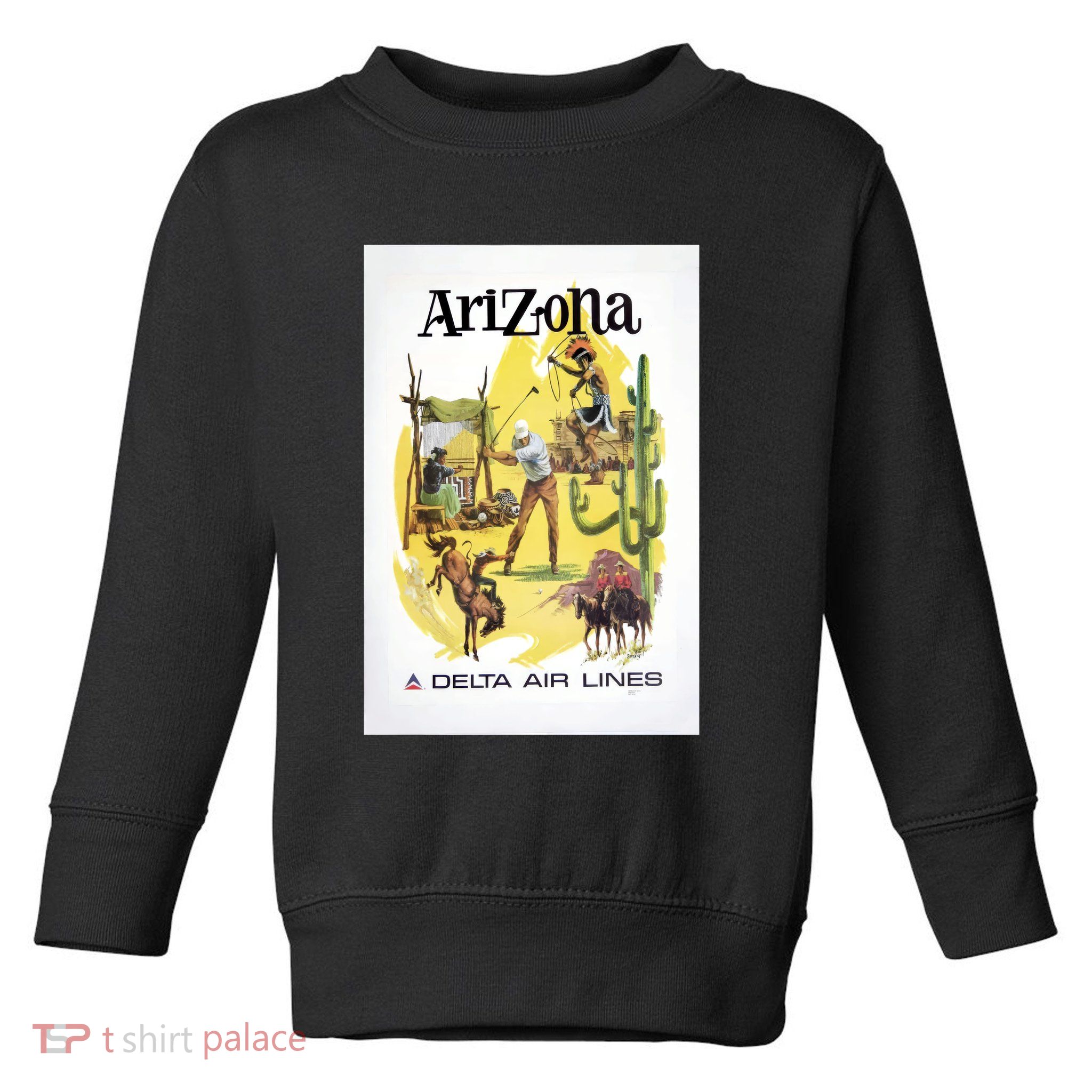 Arizona Vintage Travel Poster Toddler Sweatshirt