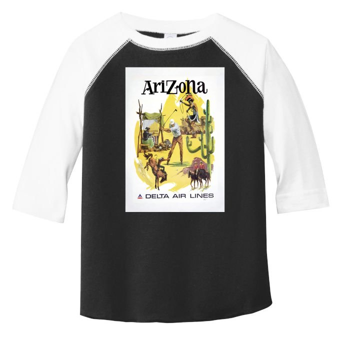Arizona Vintage Travel Poster Toddler Fine Jersey T-Shirt