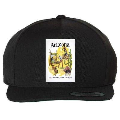 Arizona Vintage Travel Poster Wool Snapback Cap