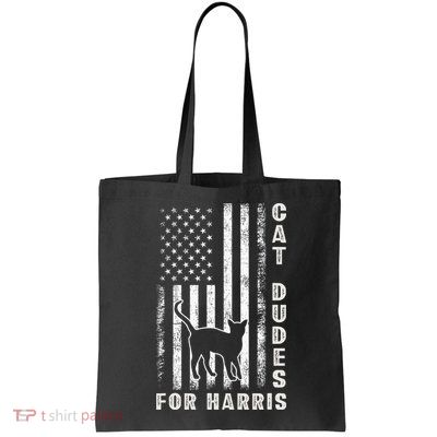 America Vote Usa Flag Cat Dudes For Kamala Harris Vote 2024 Bag