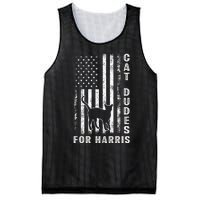 America Vote Usa Flag Cat Dudes For Kamala Harris Vote 2024 Mesh Reversible Basketball Jersey Tank