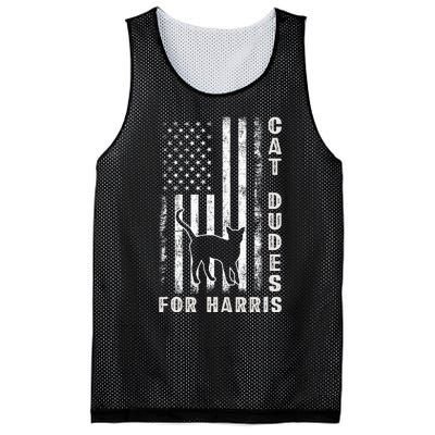 America Vote Usa Flag Cat Dudes For Kamala Harris Vote 2024 Mesh Reversible Basketball Jersey Tank