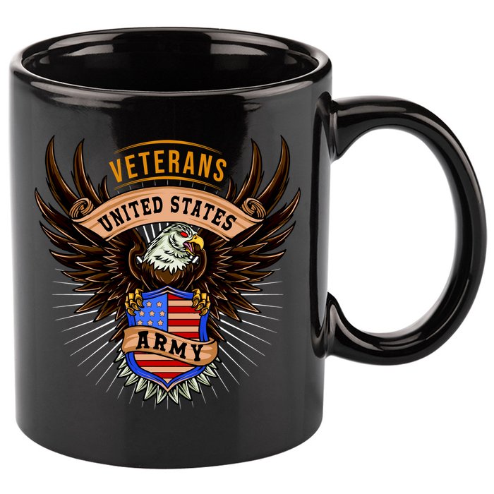 Army Veterans United States 11oz C Handle Ceramic Mug