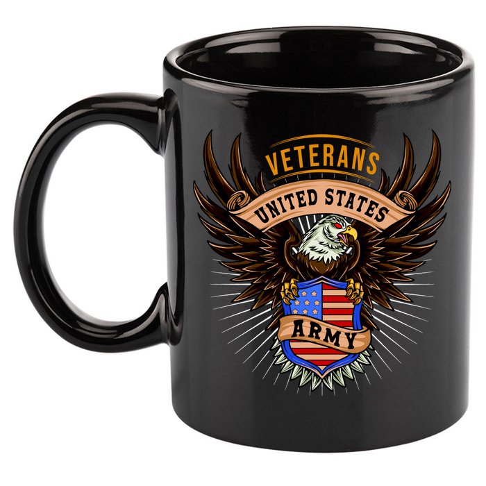 Army Veterans United States 11oz C Handle Ceramic Mug
