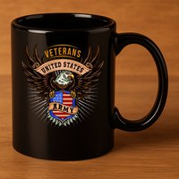 Army Veterans United States 11oz C Handle Ceramic Mug