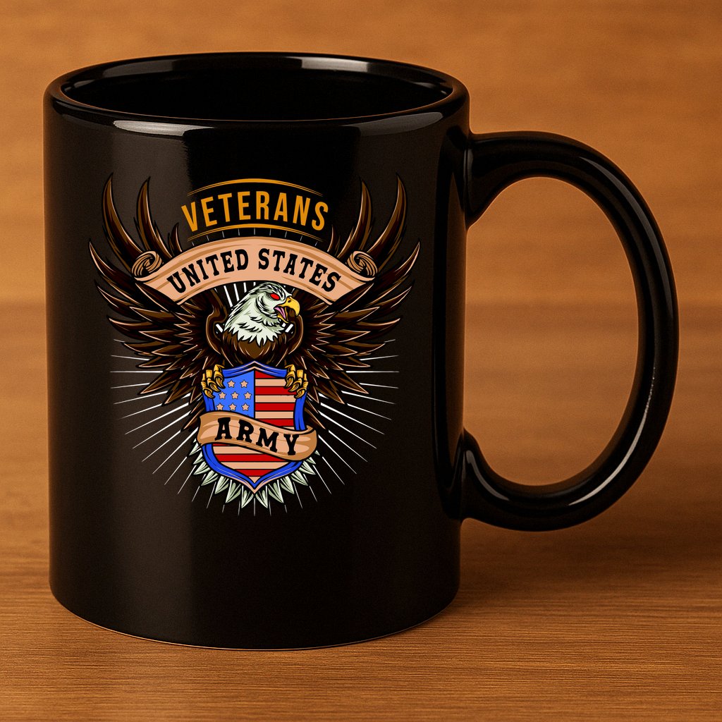 Army Veterans United States 11oz C Handle Ceramic Mug
