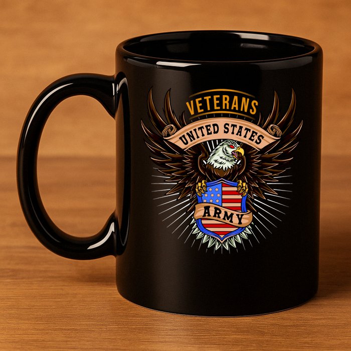 Army Veterans United States 11oz C Handle Ceramic Mug