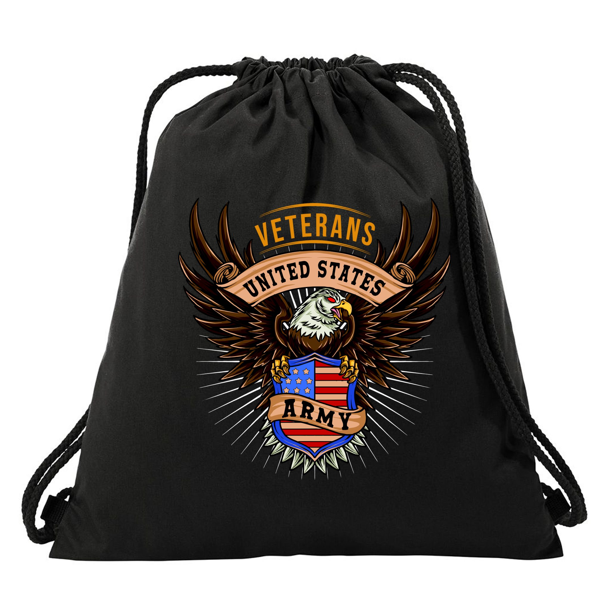 Army Veterans United States Drawstring Bag