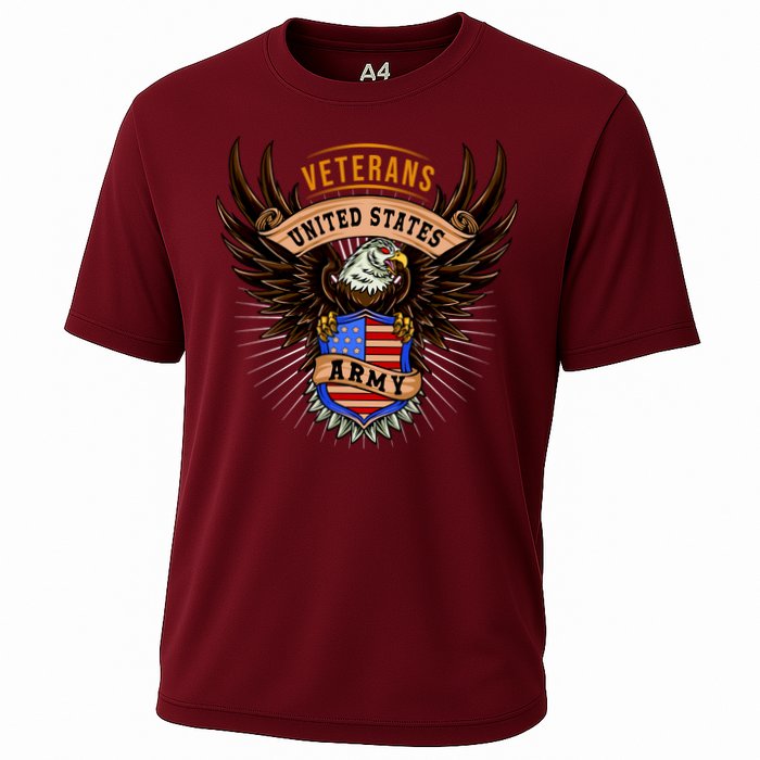 Army Veterans United States Cooling Performance Crew T-Shirt