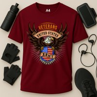 Army Veterans United States Cooling Performance Crew T-Shirt