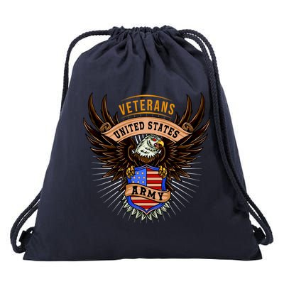 Army Veterans United States Drawstring Bag