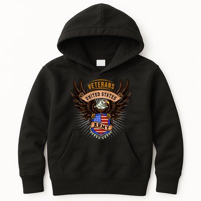 Army Veterans United States Kids Hoodie
