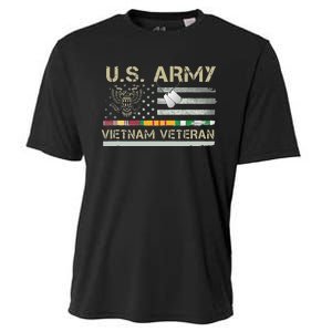 Army Vietnam Veteran USA Flag Veteran Vietnam Army Cooling Performance Crew T-Shirt