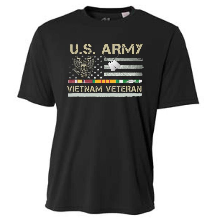 Army Vietnam Veteran USA Flag Veteran Vietnam Army Cooling Performance Crew T-Shirt