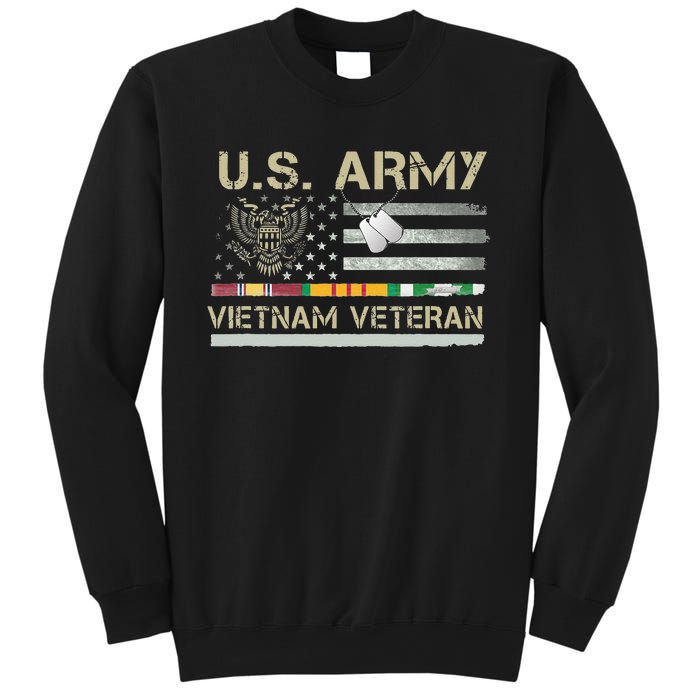 Army Vietnam Veteran USA Flag Veteran Vietnam Army Sweatshirt