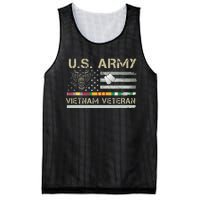 Army Vietnam Veteran USA Flag Veteran Vietnam Army Mesh Reversible Basketball Jersey Tank