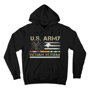 Army Vietnam Veteran USA Flag Veteran Vietnam Army Tall Hoodie