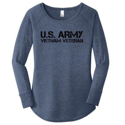 Army Vietnam Veteran Vietnam War Veterans Gifts Women's Perfect Tri Tunic Long Sleeve Shirt