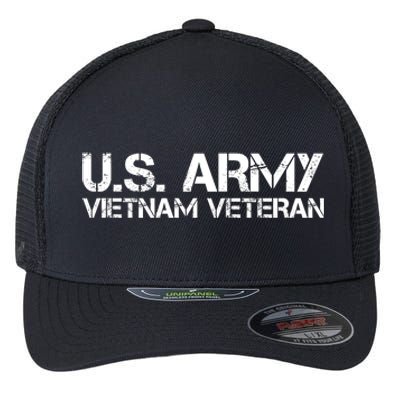 Army Vietnam Veteran Vietnam War Veterans Gifts Flexfit Unipanel Trucker Cap