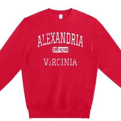 Alexandria Virginia VA Vintage Premium Crewneck Sweatshirt