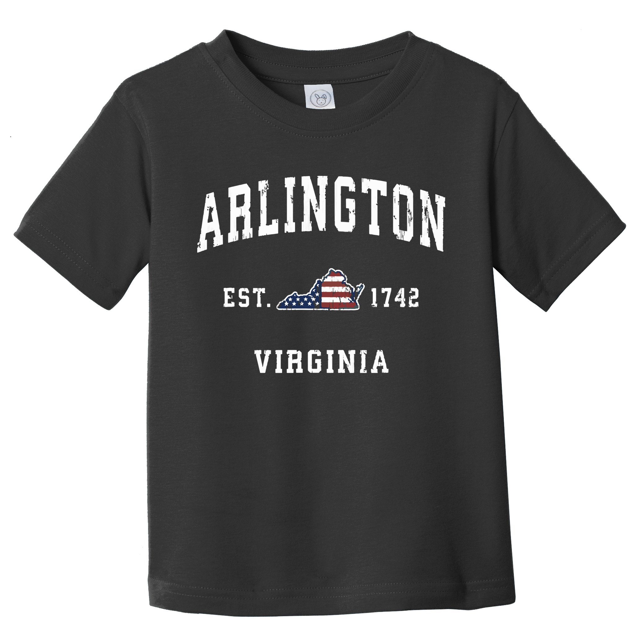 Arlington Virginia Va Vintage American Flag Sports Design Toddler T-Shirt