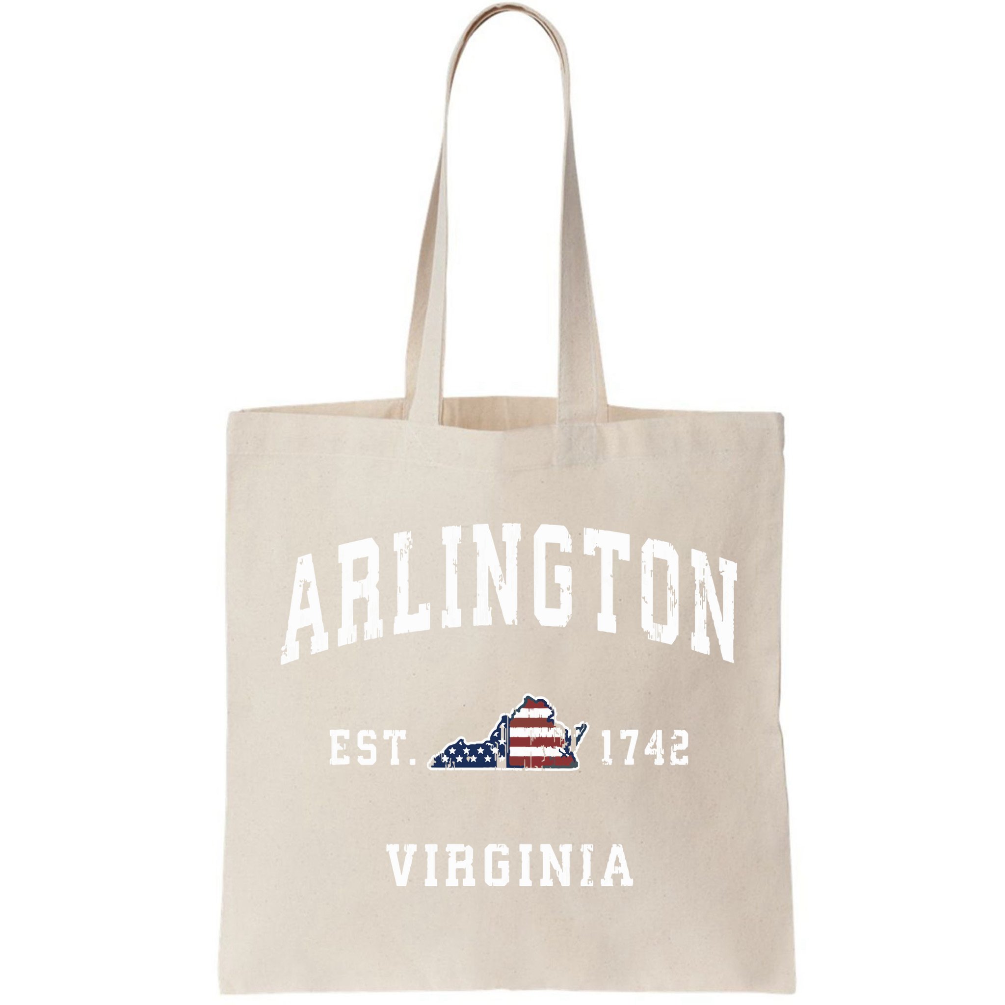 Arlington Virginia Va Vintage American Flag Sports Design Bag