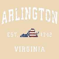 Arlington Virginia Va Vintage American Flag Sports Design Bag