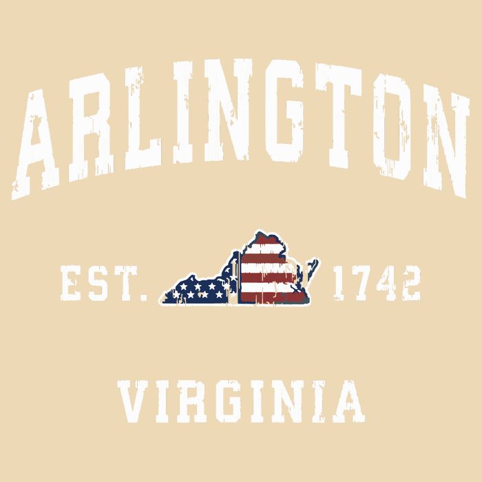 Arlington Virginia Va Vintage American Flag Sports Design Bag