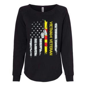 Army Vietnam Veteran Usa Flag Veteran Vietnam Army Womens California Wash Sweatshirt