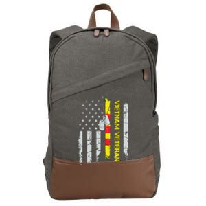 Army Vietnam Veteran Usa Flag Veteran Vietnam Army Cotton Canvas Backpack