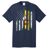 Army Vietnam Veteran Usa Flag Veteran Vietnam Army Tall T-Shirt