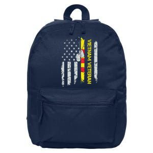 Army Vietnam Veteran Usa Flag Veteran Vietnam Army 16 in Basic Backpack