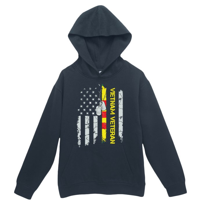 Army Vietnam Veteran Usa Flag Veteran Vietnam Army Urban Pullover Hoodie