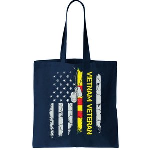 Army Vietnam Veteran Usa Flag Veteran Vietnam Army Tote Bag