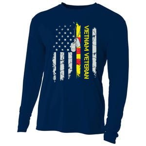 Army Vietnam Veteran Usa Flag Veteran Vietnam Army Cooling Performance Long Sleeve Crew