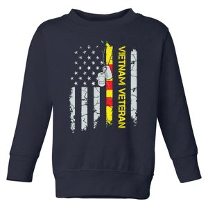 Army Vietnam Veteran Usa Flag Veteran Vietnam Army Toddler Sweatshirt